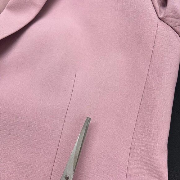 Theory Carissa Stretch Classic Dusty Lilac Two Button Suit Blazer Womens Size 6 - Picture 12 of 16